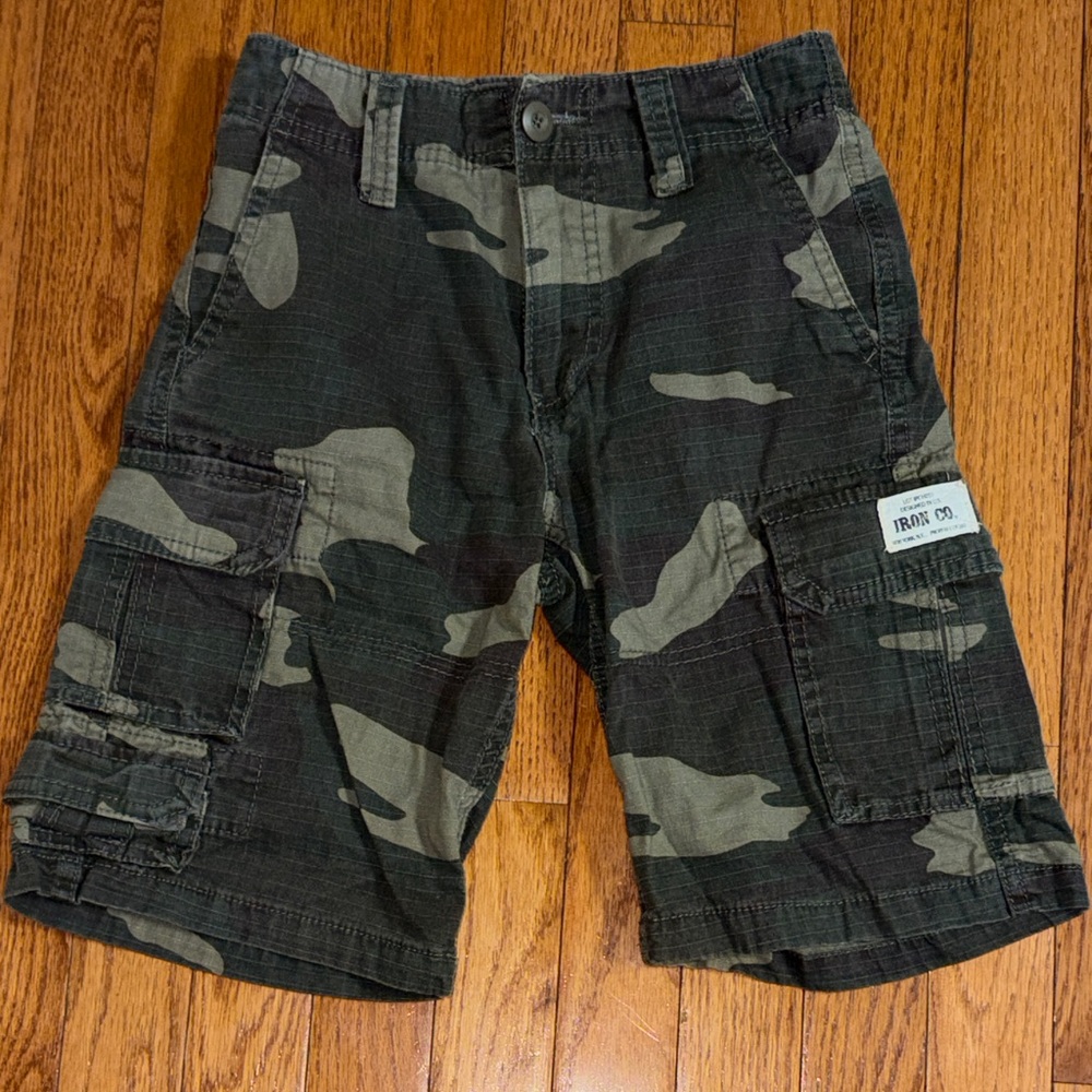 Kids Camouflage Cargo Shorts